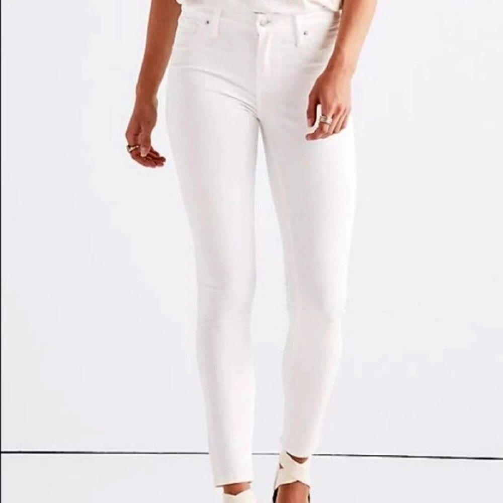 NWT LUCKY BRAND Lolita Skinny Fit Mid-rise Curvy White Jeans 32 - Picture 3 of 7